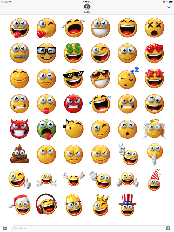 Screenshot #5 pour Emojis - 3D Emoji Stickers