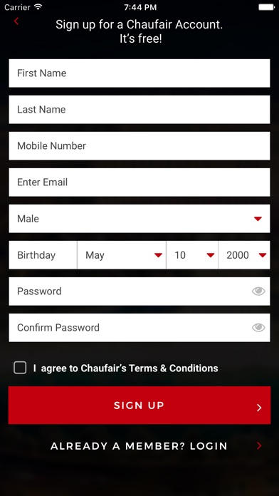 Chaufair screenshot 2