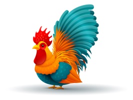 Funky Chicken Text Stickers