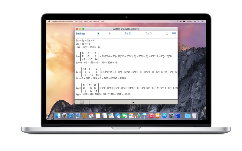 system of equations solver iphone screenshot 4