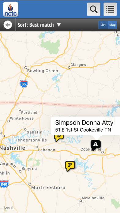 NCTC Directory Listings iPhone screenshot 5 - Book app