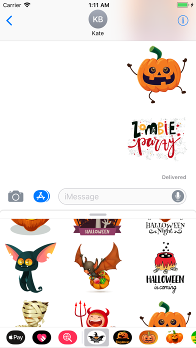 Happy Halloween Boo Sticker IM screenshot 2