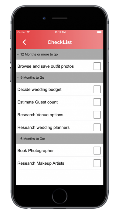 Wedding Planner Application screenshot 3