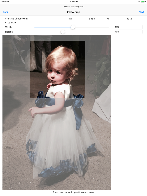 Screenshot #5 pour Photo - Scale - Crop - Use