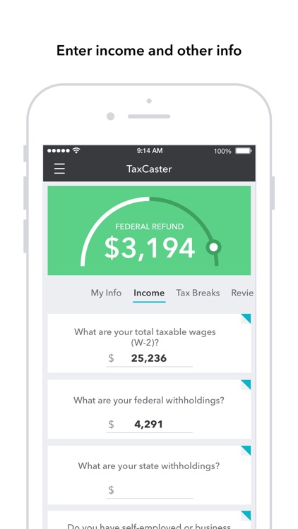 TaxCaster: Tax Calculator