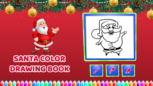 Christmas Santa Coloring Book