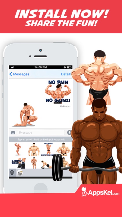 Body Building Emoji Stickers screenshot-4