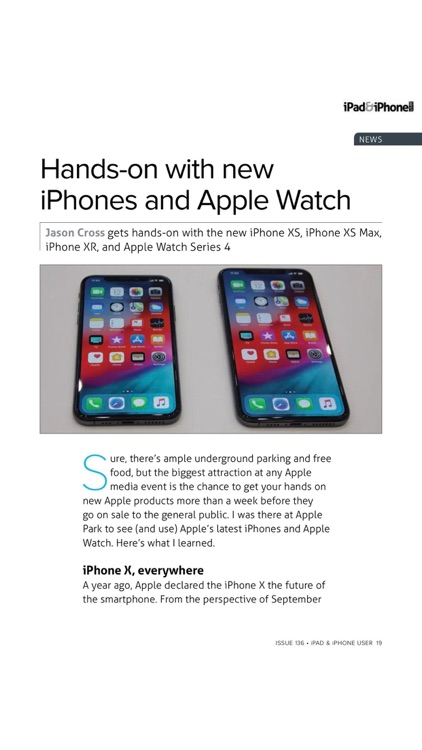 iPad & iPhone User magazine.