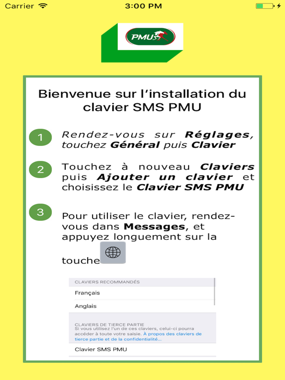 Screenshot #4 pour Clavier SMS PMU