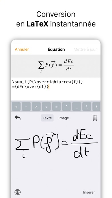 Screenshot #1 pour MathKey - Convertisseur LaTeX