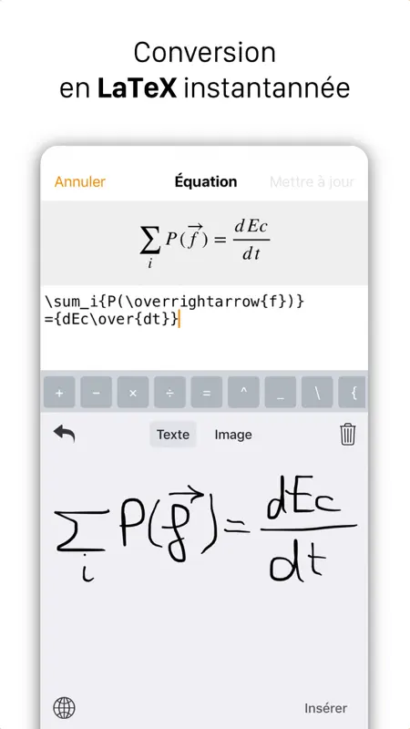 MathKey - Convertisseur LaTeX screenshot 1 of 4
