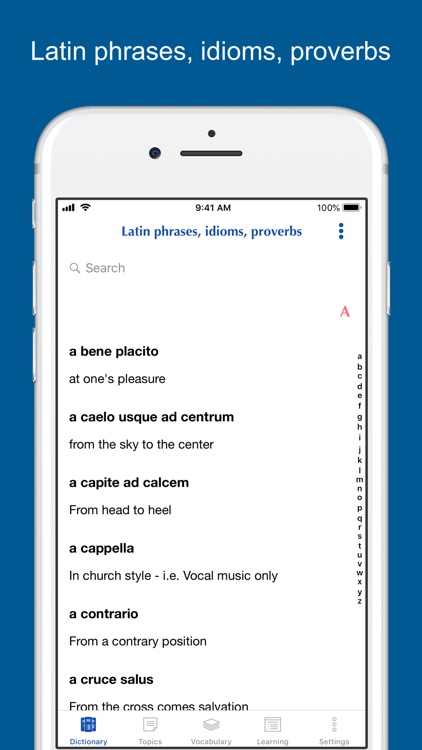 Latin phrases and vocabulary
