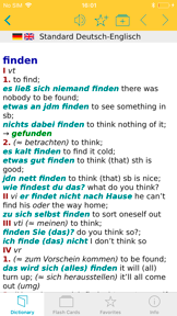 Big German English Dictionary screenshot