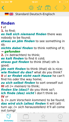 Big German English Dictionary screenshot 1