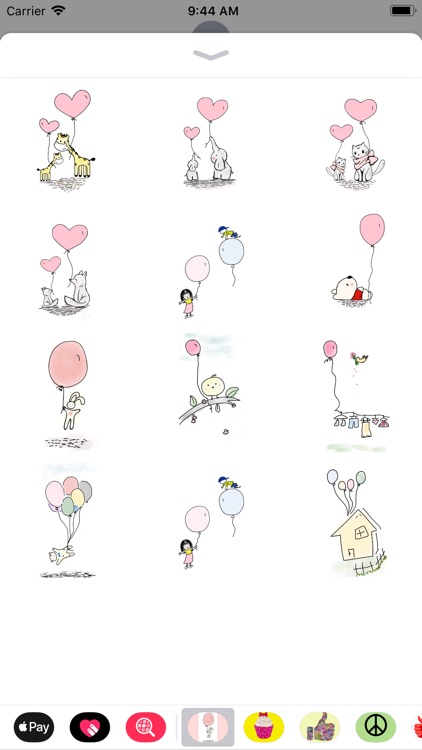 Cute Balloons Sticker Pack