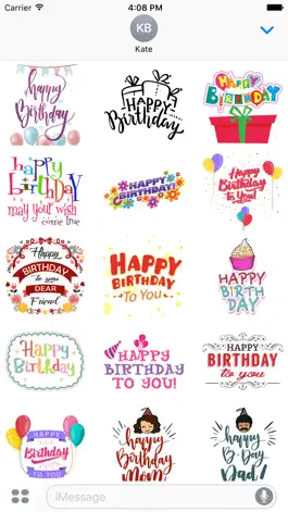 Game screenshot Happy Birthday Greeting Stickers apk