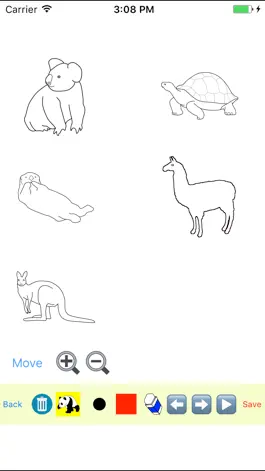 Game screenshot Zoo Animal Movin Coloring Book hack