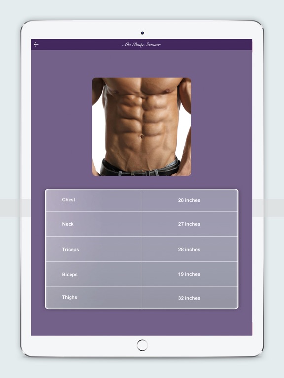 Six Pack Abs Scanner Prank iPad screenshot 4 - Social Networking app