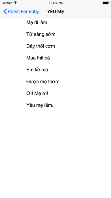 Screenshot #3 pour Thơ Cho Bé