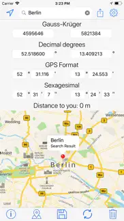gauss-krüger coordinates tool iphone screenshot 1
