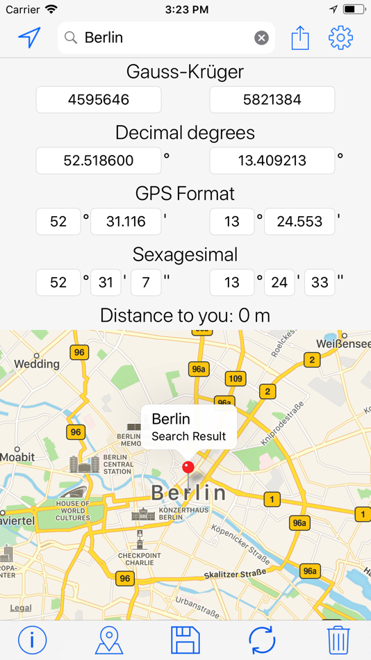 #1. Gauss-Krüger Coordinates Tool (iOS) Podle: Nicolas Schotten