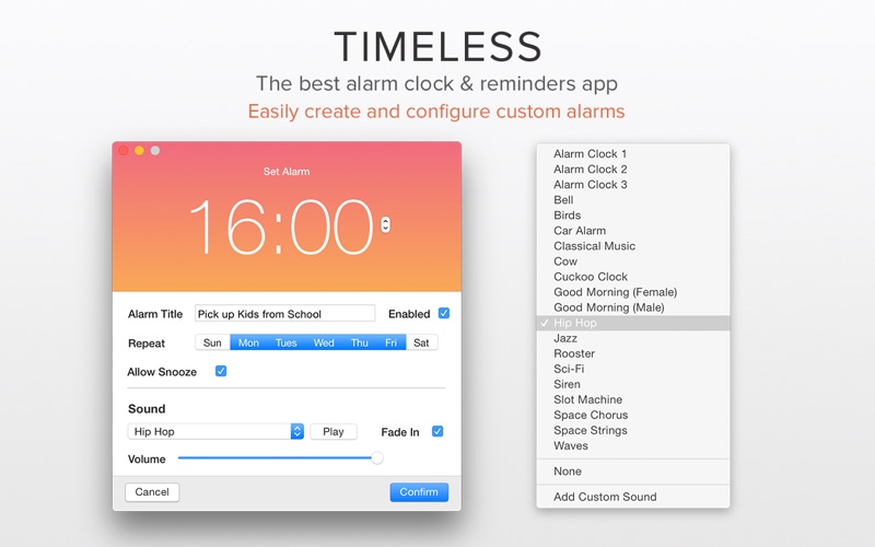 Screenshot #3 pour Timeless: Alarm Clock