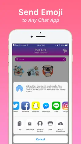 Game screenshot Pug Life Emoji Stickers hack