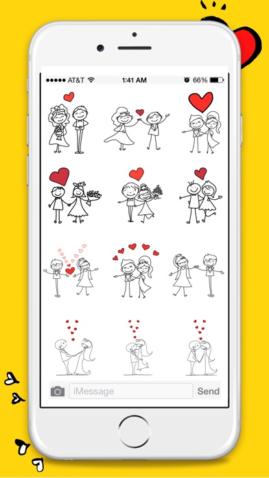 Animated Couple Love Stickers screenshot 3