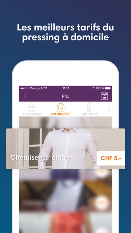 my5àsec – Pressing à domicile