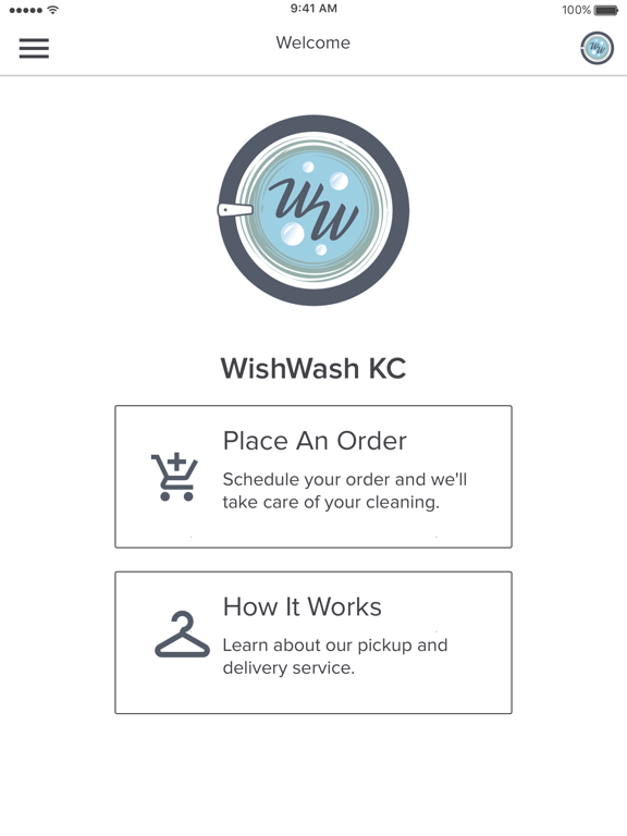 WishWash KC iPad screenshot 1 - Utilities app