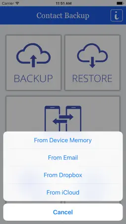 Contact Backup & Transfer screenshot 5