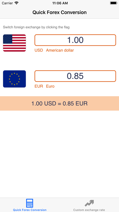 Screenshot #1 pour QUICK FOREX - exchange rate