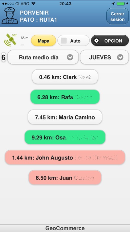 Rutas Agente