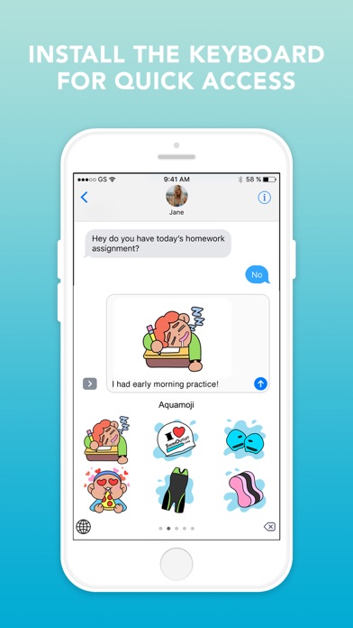 Aquamoji: Swim Emojis+Stickers screenshot 3