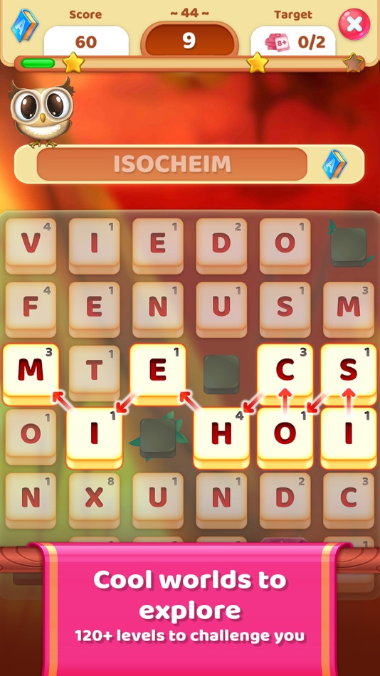 #4. Owls and Vowels: Word Game (iOS) 由: ELAPPS PTY LTD