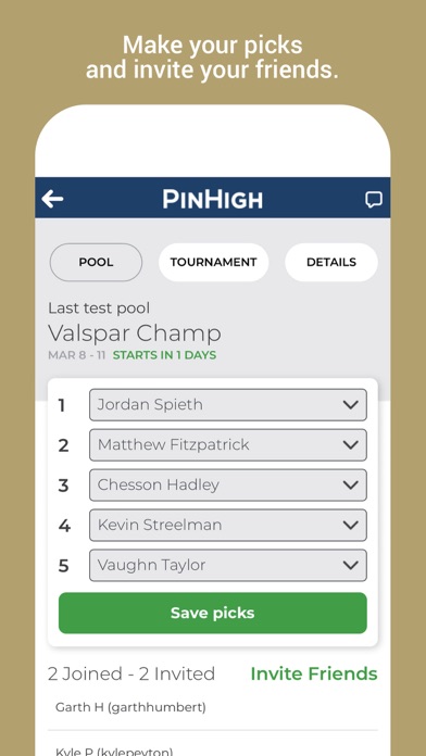 PinHigh - Fantasy Golf Screenshot 3 - AppWisp.com PinHigh - Fantasy Golf Screenshot 3 - AppWisp.com