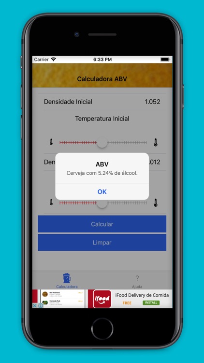 Calculadora ABV Cervejeiro
