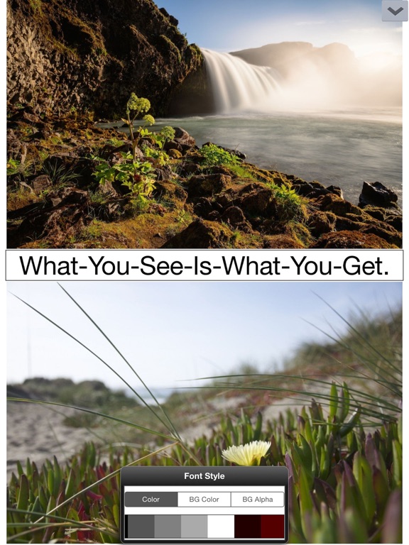 Long Text-Picture Lite iPad screenshot 4 - Social Networking app