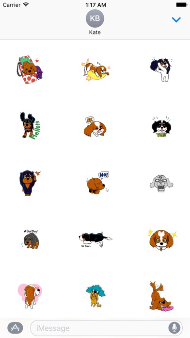 Hilarious Friends - Cavalier Dog Sticker screenshot 2