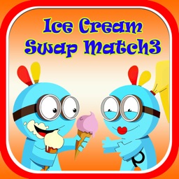 Bonbons crème glacée Swap Match3 jeu