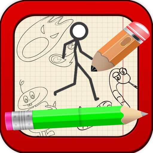 Stick-Man Runner - Doodle Monster Sketch Survival iOS App