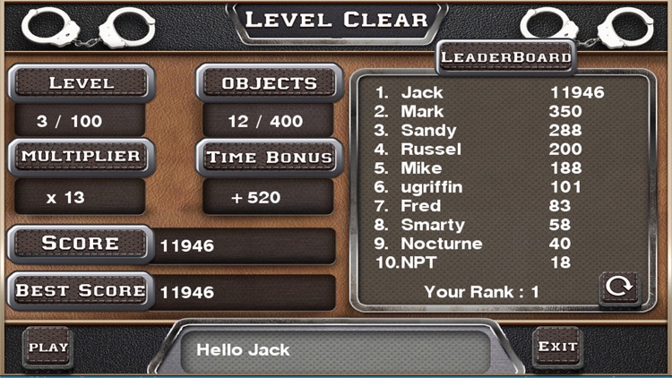 Top Cop Hidden Objects Games