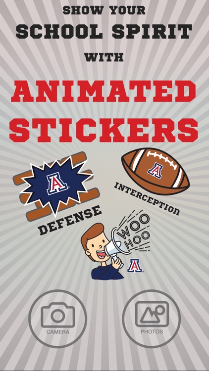 Arizona Wildcats Animated Selfie Stickers