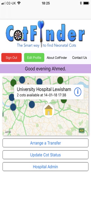 Cot Finder