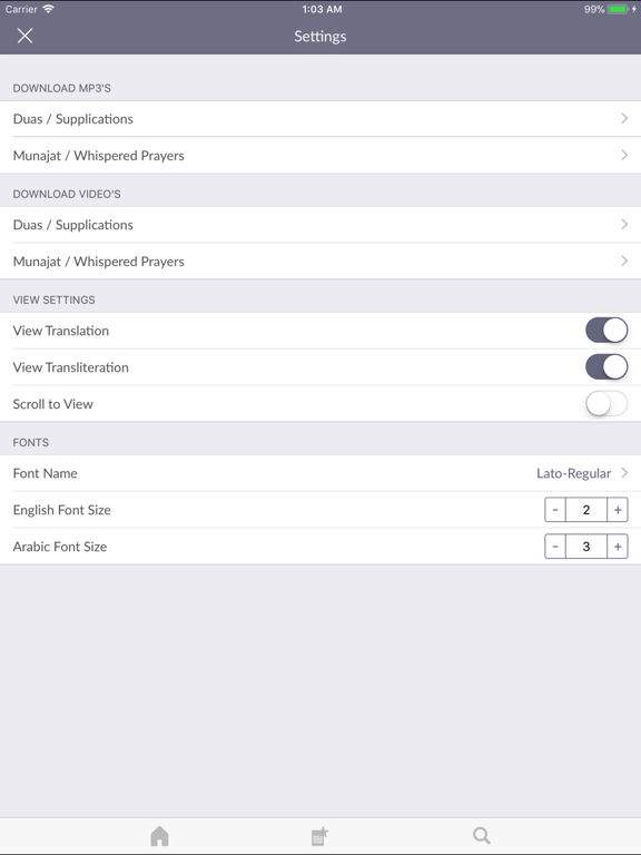 Sahifa Sajjadiya iPad screenshot 5 - Reference app