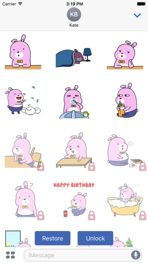 Pinky Rabbit Life Animation(圖4)-速報App