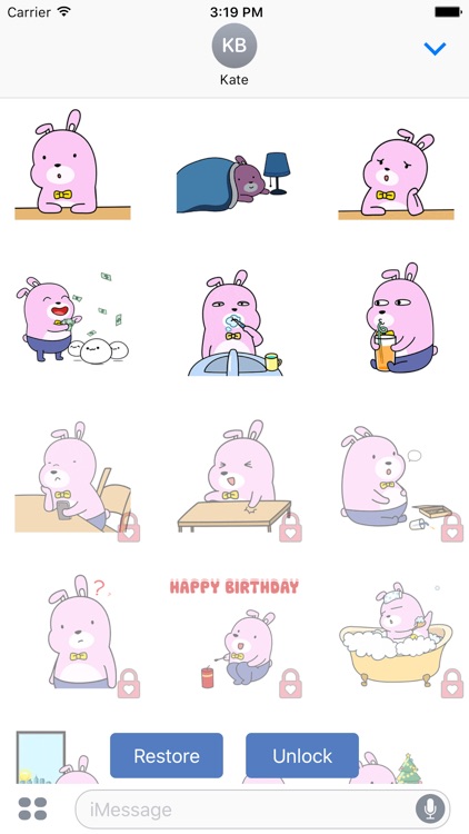 Pinky Rabbit Life Animation screenshot-3