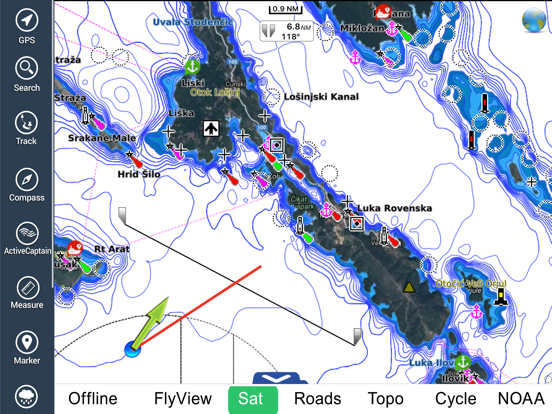 Croatia Nautical Charts HD GPS screenshot 2