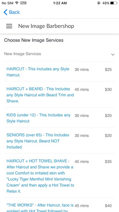 New Image Barbershop screenshot 2