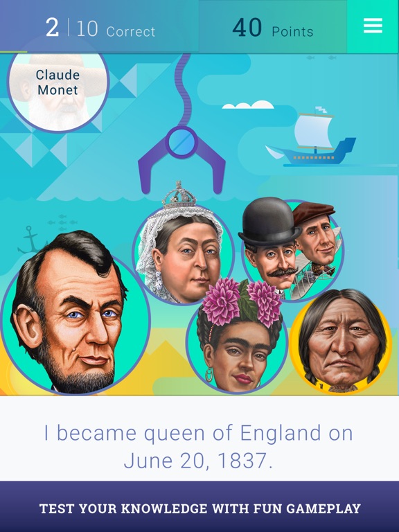 Who Was? Adventure iPad screenshot 1 - Education app